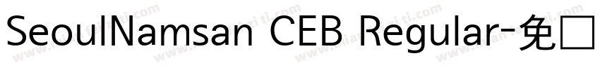 SeoulNamsan CEB Regular字体转换